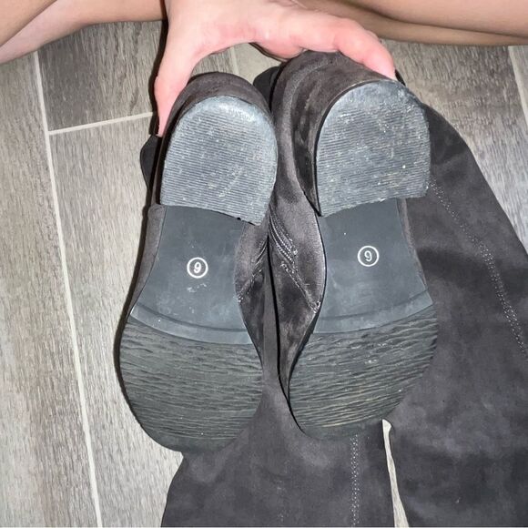 Women's Dream Pairs Brown Faux Suede Over the Knee Boots - Picture 3 of 8